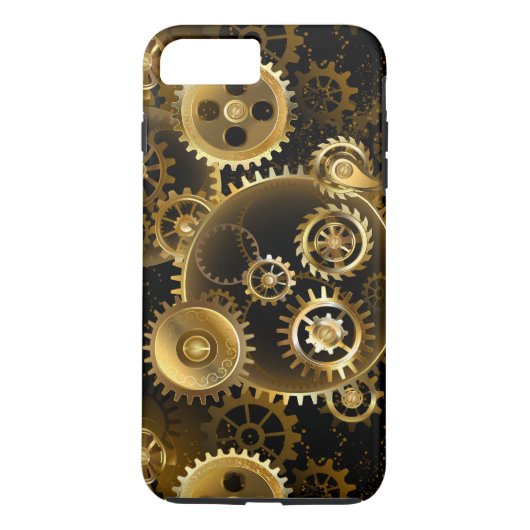 Nahtlose Steampunk-Messinggeräte Case-Mate iPhone Hülle (Rückseite)