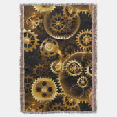 Nahtlose Steampunk-Messinggeräte Decke (Vorderseite Vertikal)