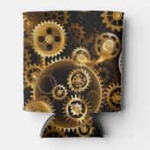 Nahtlose Steampunk-Messinggeräte Dosenkühler (Vorderseite)