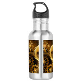 Nahtlose Steampunk-Messinggeräte Edelstahlflasche (Rückseite)