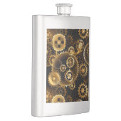 Nahtlose Steampunk-Messinggeräte Flachmann (Rechts)