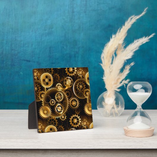 Nahtlose Steampunk-Messinggeräte Fotoplatte (InSitu)