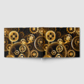 Nahtlose Steampunk-Messinggeräte Gästebuch (Voll)