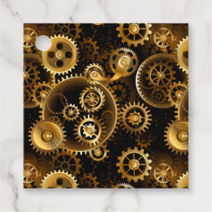 Nahtlose Steampunk-Messinggeräte Geschenkanhänger