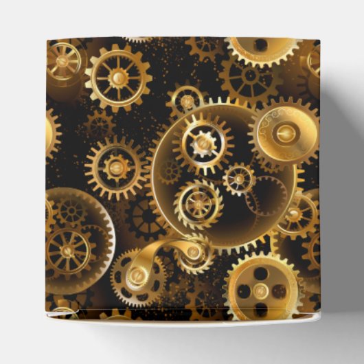 Nahtlose Steampunk-Messinggeräte Geschenkschachtel (Oben)