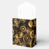 Nahtlose Steampunk-Messinggeräte Geschenkschachtel (Geöffnet)