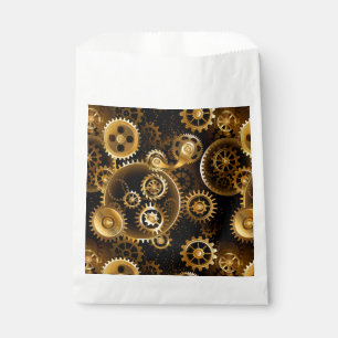 Nahtlose Steampunk-Messinggeräte Geschenktütchen