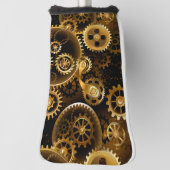 Nahtlose Steampunk-Messinggeräte Golf Headcover (Rotieren 90)