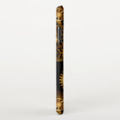 Nahtlose Steampunk-Messinggeräte iPhone Hülle (Rechte Seite)