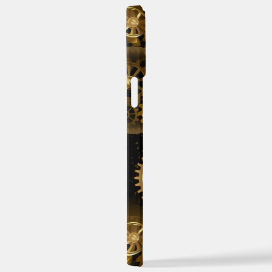 Nahtlose Steampunk-Messinggeräte iPhone Hülle (Rechte Seite)