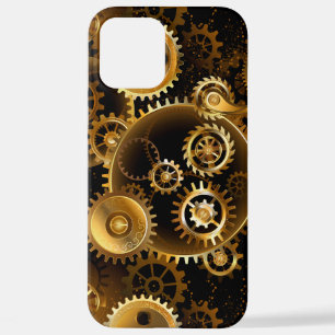 Nahtlose Steampunk-Messinggeräte iPhone 12 Pro Max Hülle