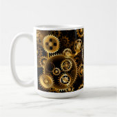 Nahtlose Steampunk-Messinggeräte Kaffeetasse (Links)