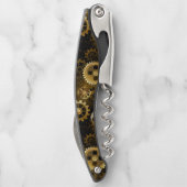 Nahtlose Steampunk-Messinggeräte Kellnermesser (Rückseite)