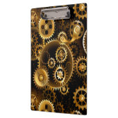 Nahtlose Steampunk-Messinggeräte Klemmbrett (Links)