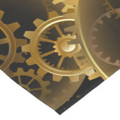 Nahtlose Steampunk-Messinggeräte Kurzer Tischläufer (Ecke)