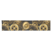 Nahtlose Steampunk-Messinggeräte Kurzer Tischläufer (Horizontal)