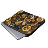 Nahtlose Steampunk-Messinggeräte Laptopschutzhülle (Vorne Knopf)