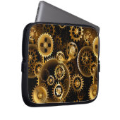 Nahtlose Steampunk-Messinggeräte Laptopschutzhülle (Vorne Rechts)