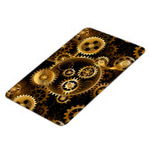 Nahtlose Steampunk-Messinggeräte Magnet (Linke Seite)