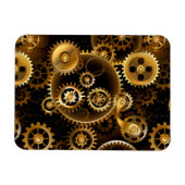 Nahtlose Steampunk-Messinggeräte Magnet (Horizontal)