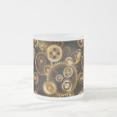 Nahtlose Steampunk-Messinggeräte Mattglastasse (Mittel)