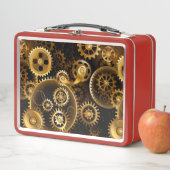 Nahtlose Steampunk-Messinggeräte Metall Brotdose (Beispiel)