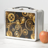 Nahtlose Steampunk-Messinggeräte Metall Brotdose (Beispiel)