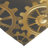 Nahtlose Steampunk-Messinggeräte Mittelgroßer Tischläufer (Ecke)