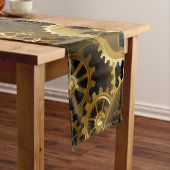 Nahtlose Steampunk-Messinggeräte Mittelgroßer Tischläufer (Beispiel)