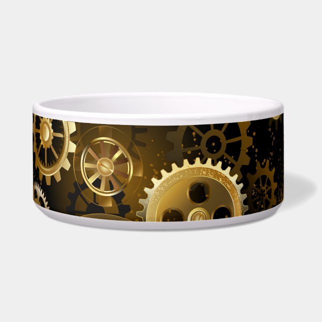 Nahtlose Steampunk-Messinggeräte Napf (Vorderseite)
