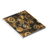 Nahtlose Steampunk-Messinggeräte Notizblock (angewinkelt)