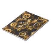 Nahtlose Steampunk-Messinggeräte Notizblock (Rotiert)