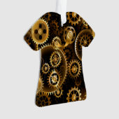 Nahtlose Steampunk-Messinggeräte Ornament (Vorderseite)