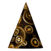 Nahtlose Steampunk-Messinggeräte Partyhütchen (Links)