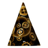 Nahtlose Steampunk-Messinggeräte Partyhütchen (Rechts)