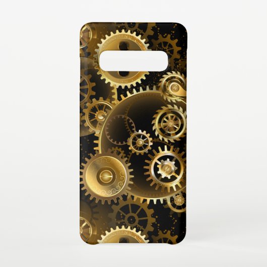 Nahtlose Steampunk-Messinggeräte Samsung Galaxy Hülle (Rückseite)