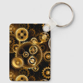 Nahtlose Steampunk-Messinggeräte Schlüsselanhänger (Rückseite)