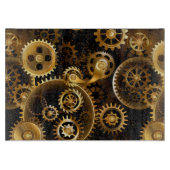 Nahtlose Steampunk-Messinggeräte Schneidebrett (Vorderseite)