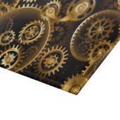 Nahtlose Steampunk-Messinggeräte Schneidebrett (Ecke)