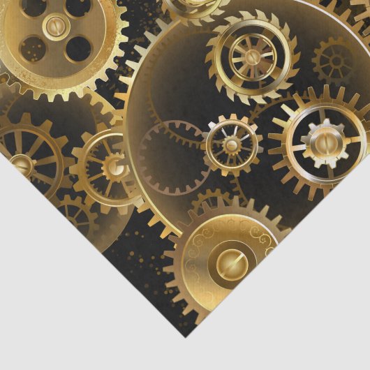 Nahtlose Steampunk-Messinggeräte Seidenpapier (Ausschnitt)