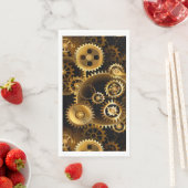 Nahtlose Steampunk-Messinggeräte Serviette (Beispiel)