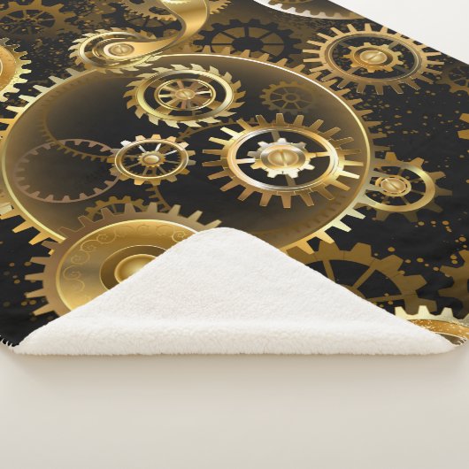 Nahtlose Steampunk-Messinggeräte Sherpadecke (3/4)