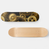 Nahtlose Steampunk-Messinggeräte Skateboard (Horizontal)
