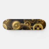 Nahtlose Steampunk-Messinggeräte Skateboard (Horizontal)