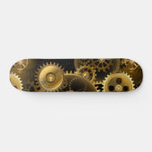 Nahtlose Steampunk-Messinggeräte Skateboard (Horizontal)
