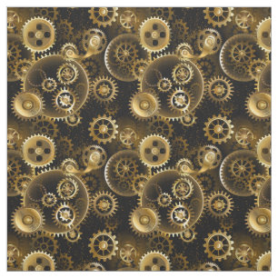 Nahtlose Steampunk-Messinggeräte Stoff