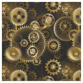 Nahtlose Steampunk-Messinggeräte Stoff (Nahaufnahme)