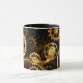 Nahtlose Steampunk-Messinggeräte Tasse (Zentrum)