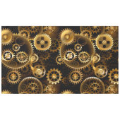 Nahtlose Steampunk-Messinggeräte Tischdecke (Vorderseite (Horizontal))