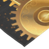 Nahtlose Steampunk-Messinggeräte Tischdecke (Schrägansicht)
